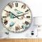 Designart 'Beige Bird Wings Traditional Wall Clock